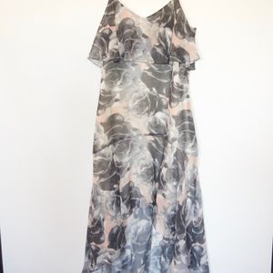 Flounced Floral Gown in ali-jay